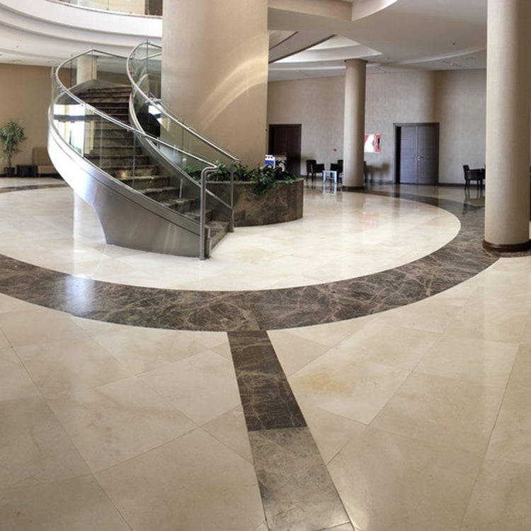 light pearl marble tile 12x12 polished 10082373 hotel lobby curved stairs