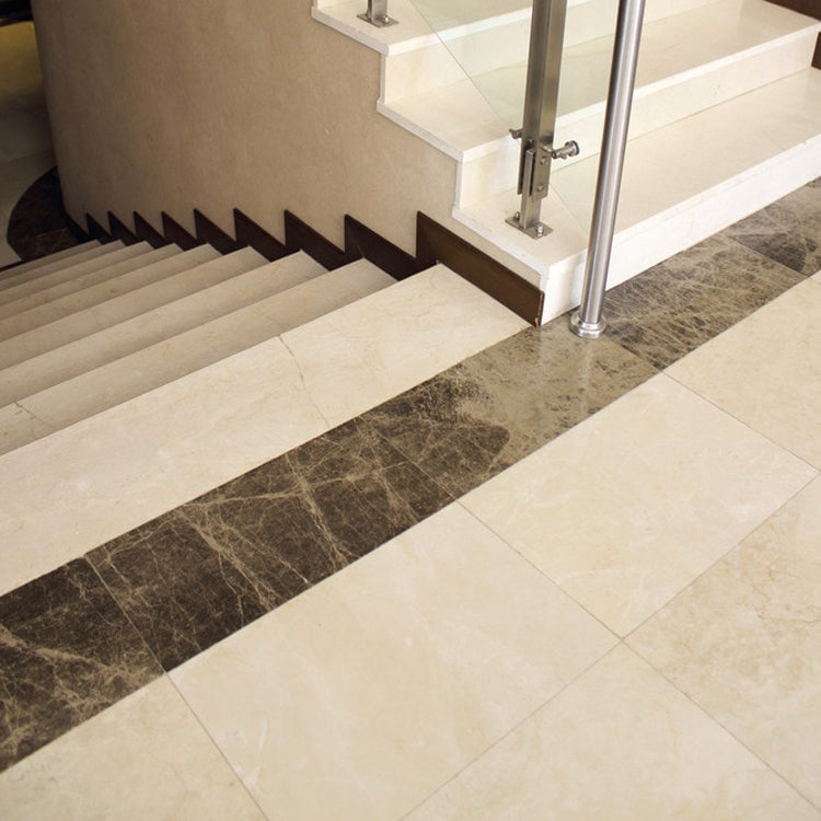 light pearl marble tile 12x12 polished 10082373 stairs risers angle