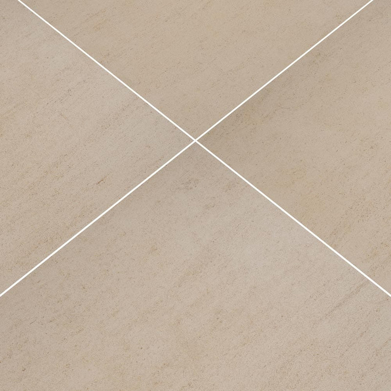 living style beige 24x24 glazed porcelain floor and wall tile msi collection NLIVSTYBEI2424 product shot multiple tiles angle view