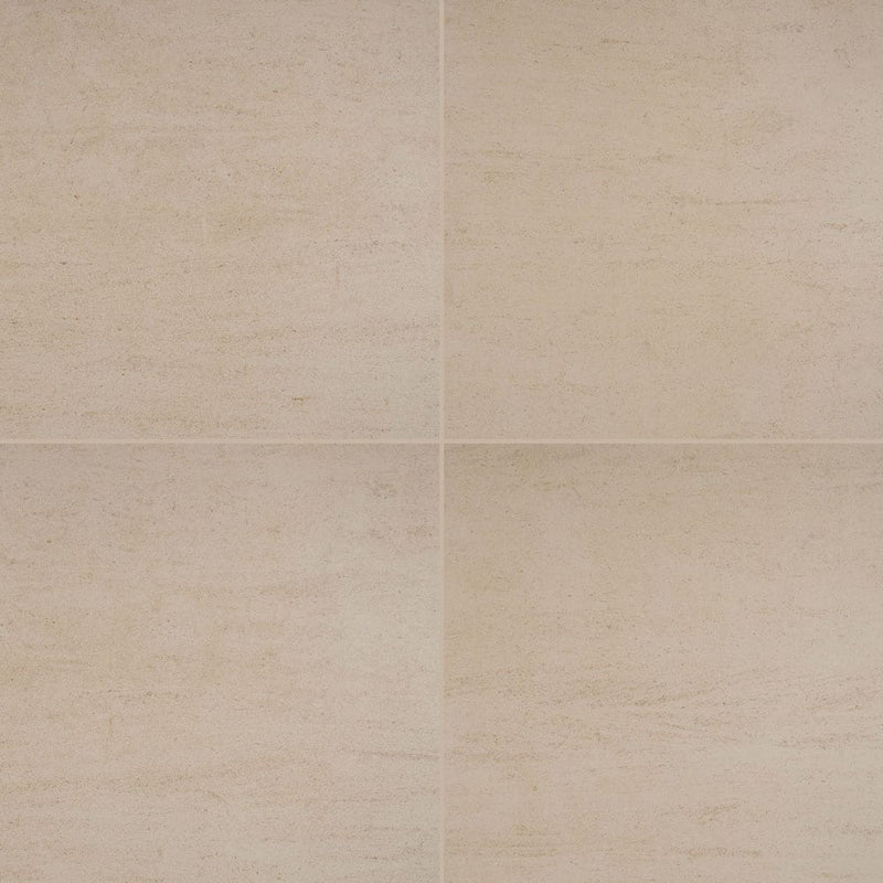 living style beige porcelain pavers 24x24in matte floor tile LPAVNLIVBEI2424 4 tiles top view