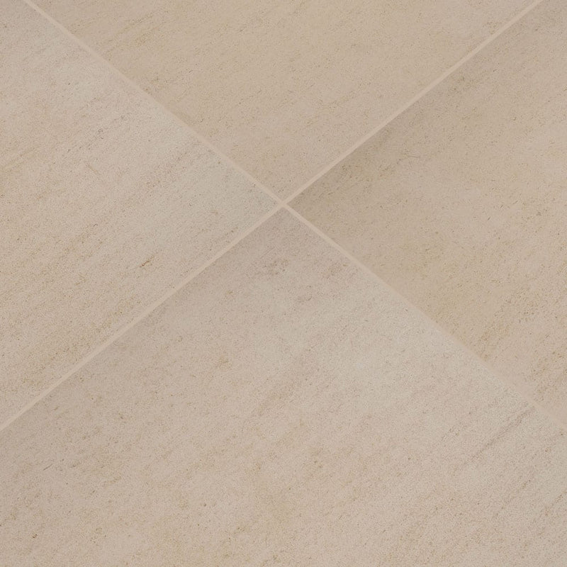 living style beige porcelain pavers 24x24in matte floor tile LPAVNLIVBEI2424 multiple tiles angle view