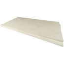 living style cream porcelain pavers 18x36in matte floor tile LPAVNLIVCRE1836 2 tiles ontop angle view