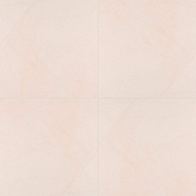 living style cream porcelain pavers 24x24in matte floor tile LPAVNLIVCRE2424 4 tiles top view
