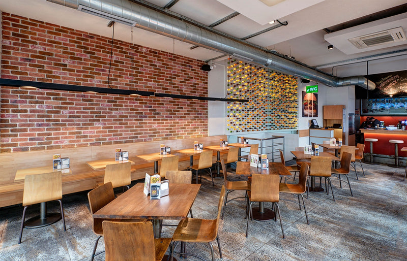 manufactured-stone-brick-veneer-barok-cotto-caramel-lava-mixed-installed-restaurants--walls