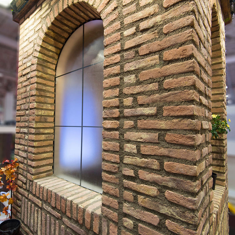 manufactured stone brick veneer ferrara alpino handmade B02AL 102262 room scene