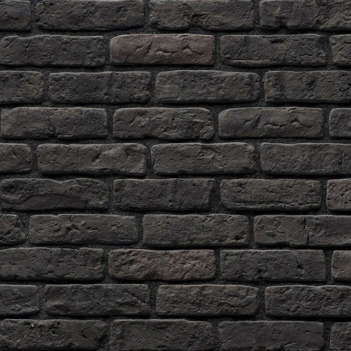 manufactured stone brick veneer granulbrick 50 dark grey handmade B04DG 318806 product shot square