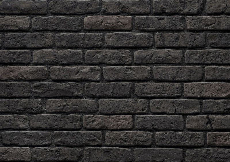 manufactured stone brick veneer granulbrick 50 dark grey handmade B04DG 318806 product shot