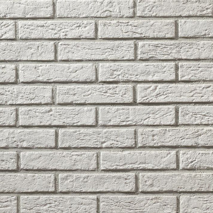 manufactured stone brick veneer slimfix white handmade B05WH 102264 product shot square