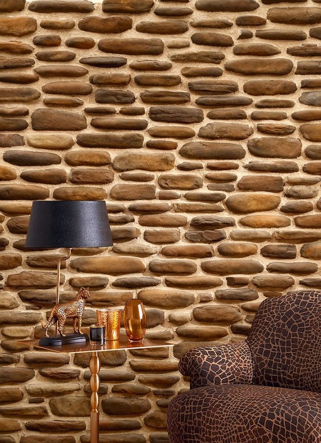 manufactured stone veneer slate look coffee handmade S13CF 101250 installed interior wall armchair coffee table lamp
