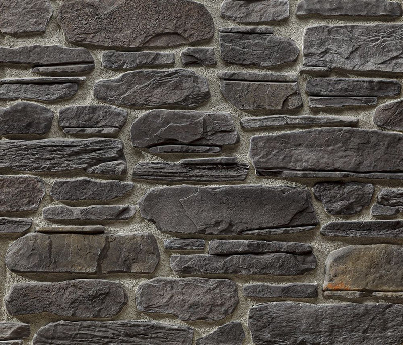 manufactured stone veneer slate look pastoral anthracite handmade S22TH 317853 product shot wide