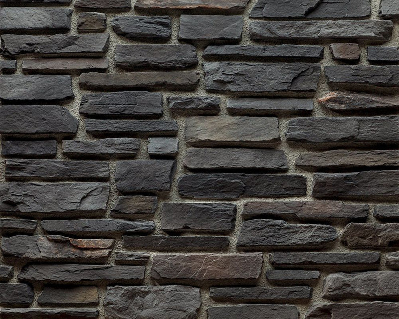 Sierra Anthracite Slate Look Manufactured Stone Handmade Veneer - Livfloors Collection