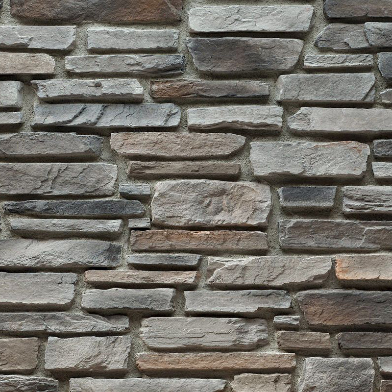 manufactured stone veneer slate look Sierra ash handmade S05AS 101219 product shot closeup
