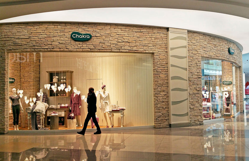 manufactured stone veneer slate look Sierra pearl handmade S05PR 101215 installed stores outer wall shopping mall
