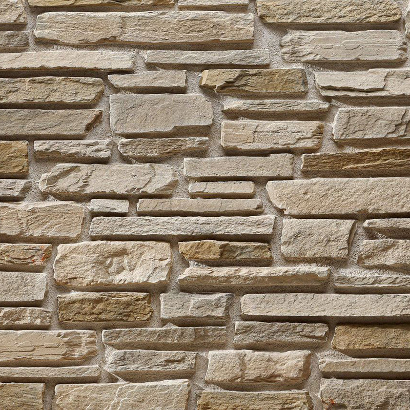 manufactured stone veneer slate look Sierra sand handmade S05SN 101217 product shot closeup