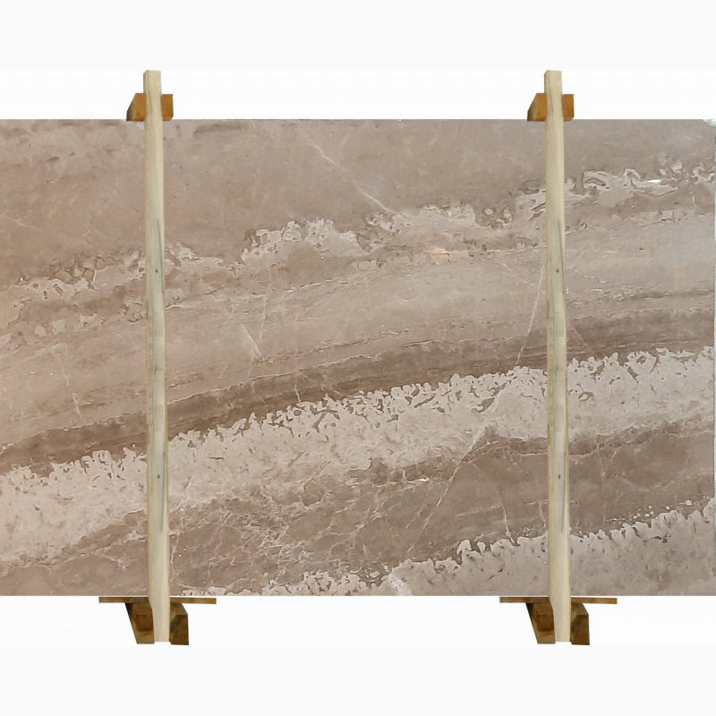 marqueen brown marble slabs polished 2cm packed on wooden bundle front view