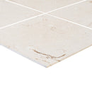 mayra white limestone 24x24 polished profile view
