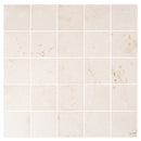 mayra white limestone 24x24 honed top view
