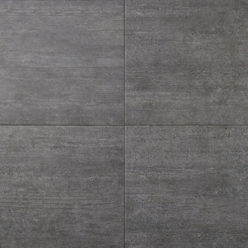 Metropolis Gray 12"x 24" Glazed Porcelain Floor and Wall Tile - MSI Collection NMETGRA1224 Product Shot Multiple Tiles Top View