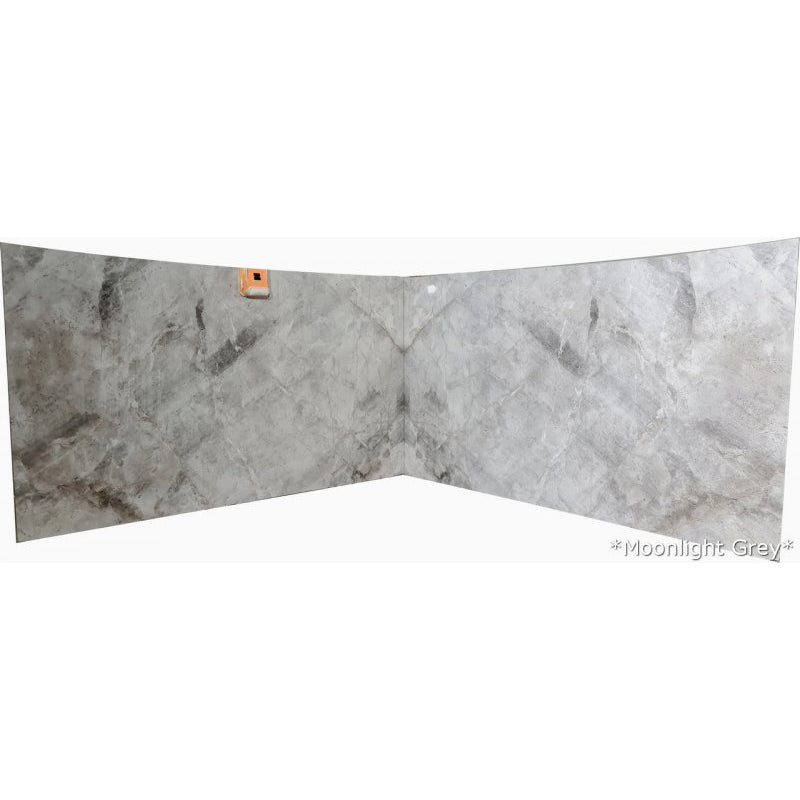 moonlight grey marble slabs polished 2cm bookmatching 2 slabs front view