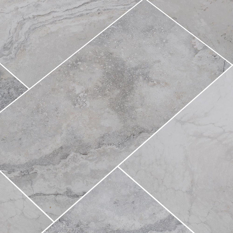 napa grey glazed ceramic floor and wall tile msi collection NNAPGRA1224 product shot multiple tiles angle view