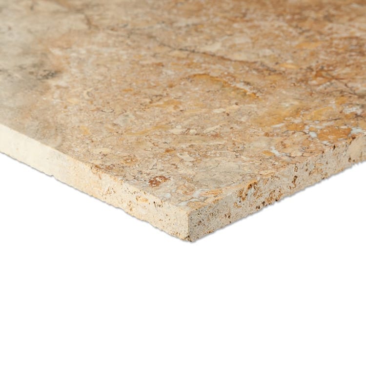 Oasis Gold travertine tile 18x18 10074413 Honed Filled profile