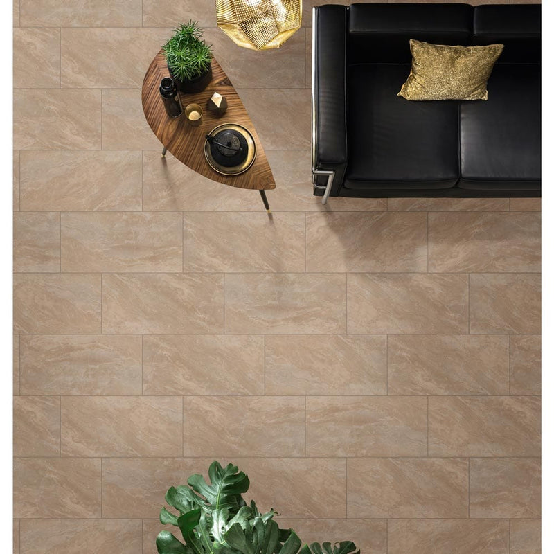onyx sand glazed porcelain floor and wall tile msi collection NONYSAN2424 product shot advance top view