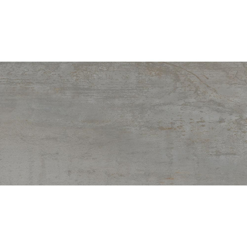 oxide magnetite 12x24 glazed porcelain floor and wall tile msi collection product shot one tile top view