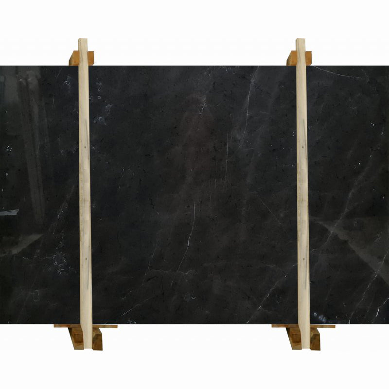 pietra grey marble slabs polished 2cm packed on wooden bundle front view