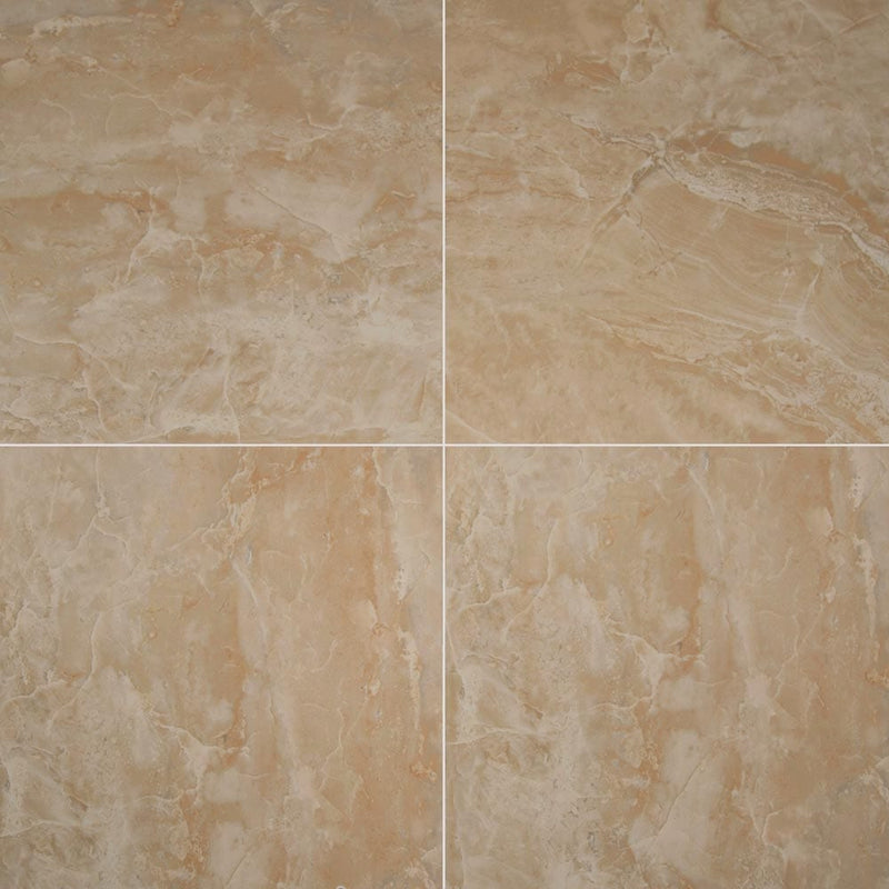pietra onyx polished porcelain floor and wall tile msi collection NPIEONY1212P product shot multiple tiles top view