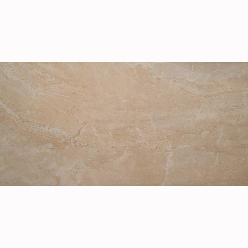 pietra onyx polished porcelain floor and wall tile msi collection NPIEONY1224P product shot one tile top view
