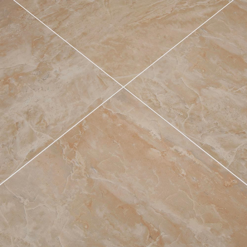 pietra onyx polished porcelain floor and wall tile msi collection NPIEONY2424P product shot multiple tiles angle view