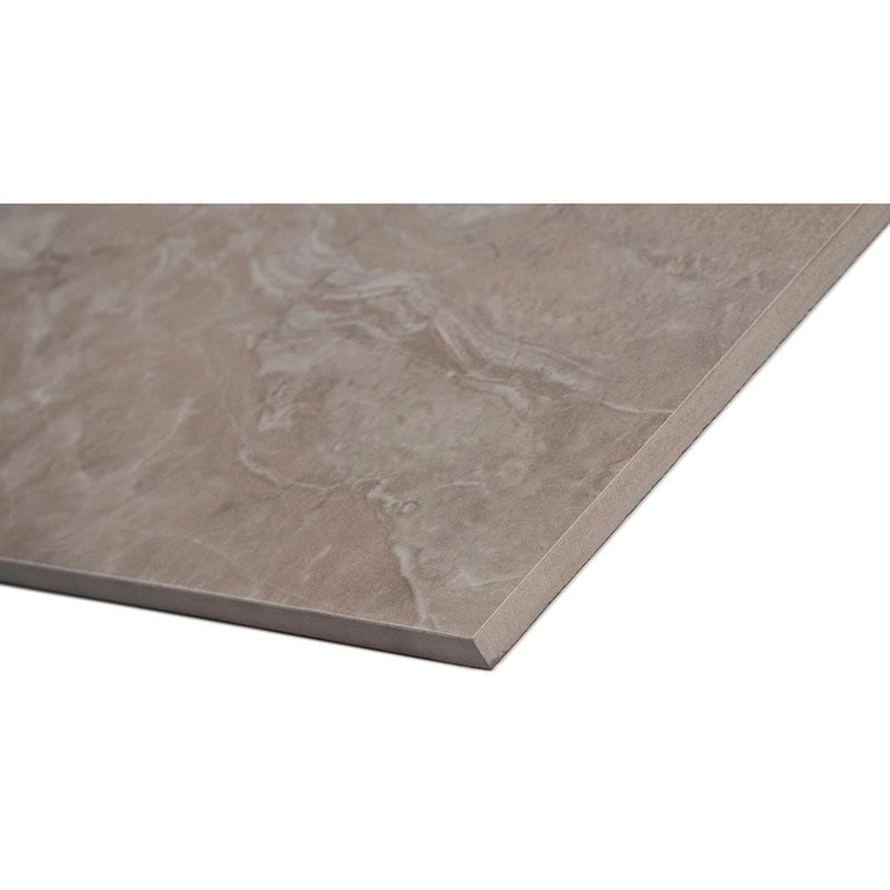 Pietra Pearl Polished Porcelain Floor and Wall Tile - MSI Collection NPIEPEA2424P Product Shot One Tile Profile View