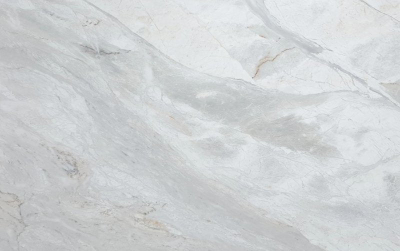 polar white marble slabs bookmatching product shot wide view