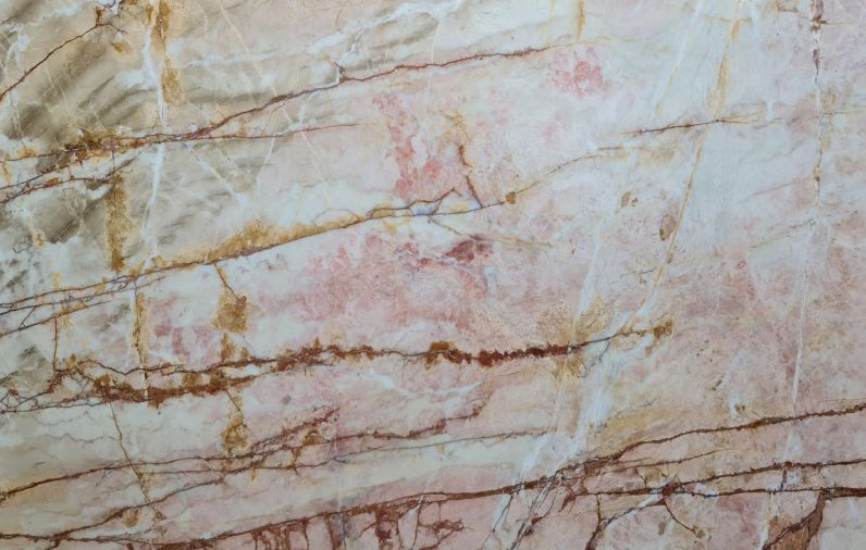 porto rosso marble slabs product shot wide view