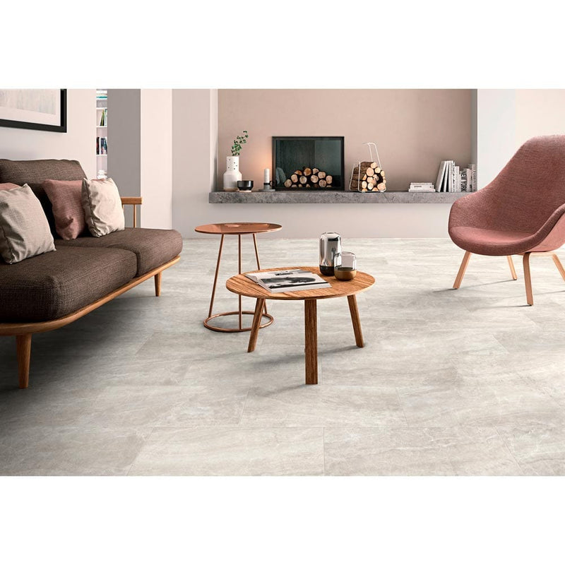 Praia Crema Glazed Porcelain Floor and Wall Tile- MSI Collection NPRACRE1224 Product Shot Room View