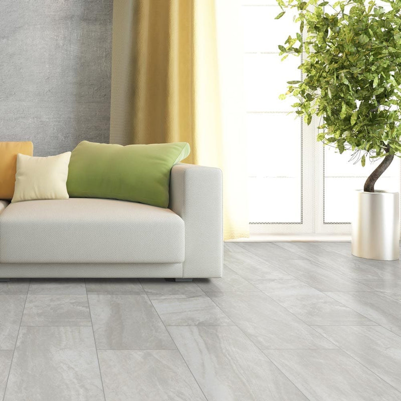 praia grey polished porcelain floor and wall tile msi collection NPRAGRE1224P product shot room view