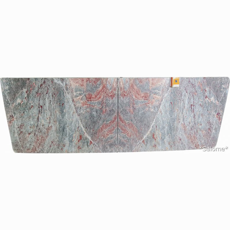 salome marble slabs polished 2cm 2 bookmatching slabs front view