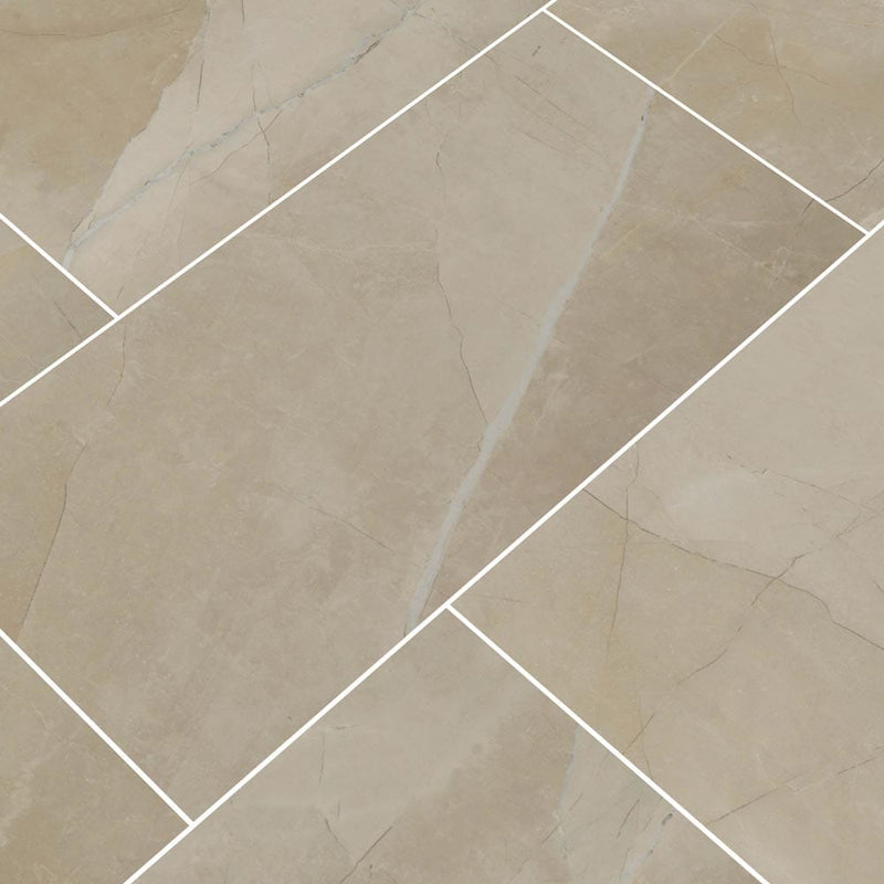 sande cream polished porcelain floor and wall tile msi collection NSANCRE1224P product shot multiple tiles angle view_3ead6a1d