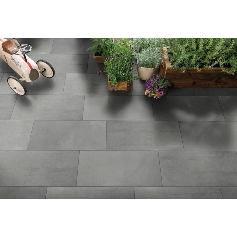 sande grey polished porcelain floor and wall tile msi collection NSANGRE1224P product shot advance top view