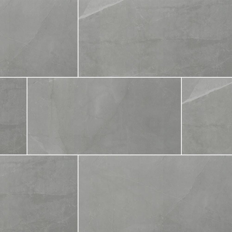 sande grey polished porcelain floor and wall tile msi collection NSANGRE1224P product shot multiple tiles top view
