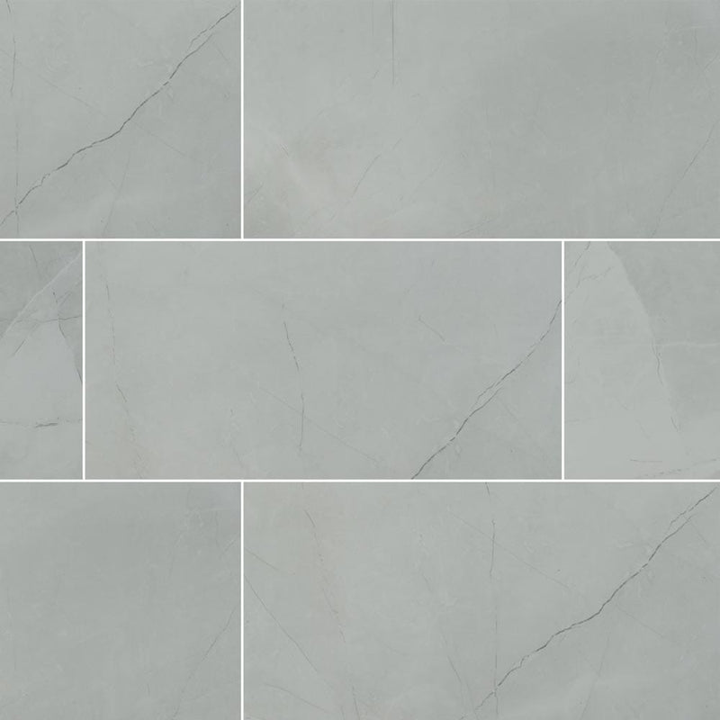 sande ivory polished porcelain floor and wall tile msi collection NSANIVO1224P product shot multiple tiles top view
