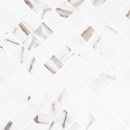 savoy crema 2x2 matte porcelain NSAVCRE2X2 mosaic tile  msi collection product shot angle view