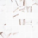 savoy crema 2x2 matte porcelain NSAVCRE2X2 mosaic tile  msi collection product shot wall view