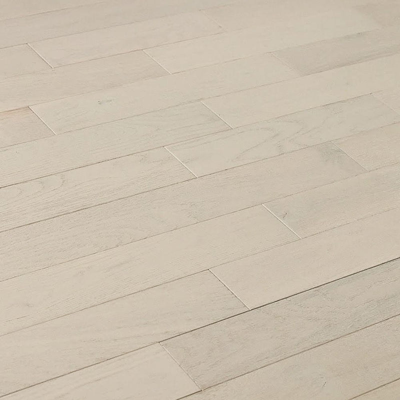 solid hardwood floors coastal collection white oak wirebrushed matte pebble W001739219 angle view