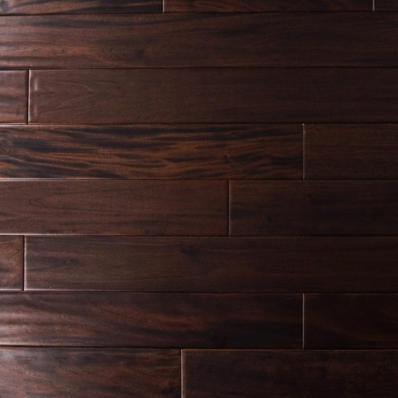 solid hardwood floors indo mahogany collection handscraped dark ebony matte W001739874 top view