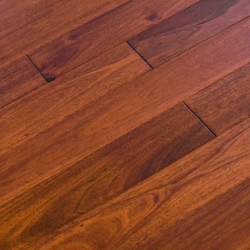solid hardwood floors indo mahogany collection handscraped natural santos matte 1739896-N angle view
