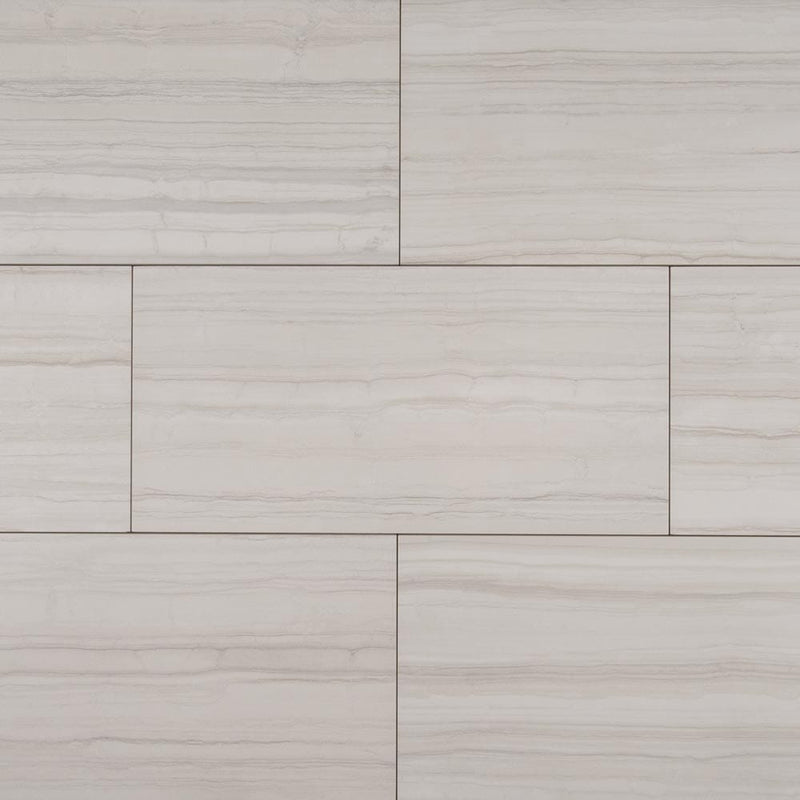 sophie white 12x24 glazed porcelain floor and wall tile msi collection NSOPWHI1224 product shot multiple tiles top view