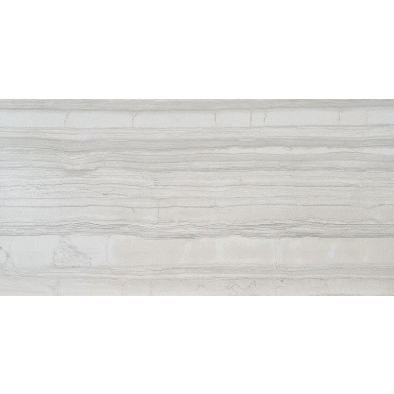 sophie white 12x24 glazed porcelain floor and wall tile msi collection NSOPWHI1224 product shot one tile top view