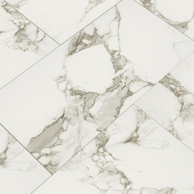 Pietra Statuario Glazed Porcelain 12"x24" Floor and Wall Tile - MSI Collection