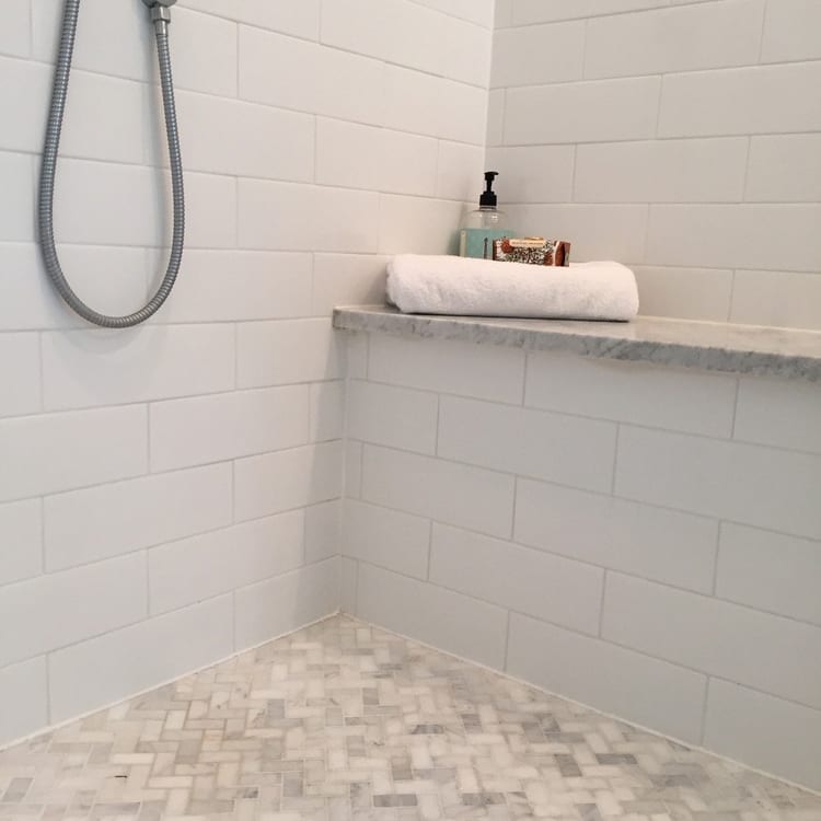 subway tile pearl white glossy 4x12 10079621 bathroom-wall-application2